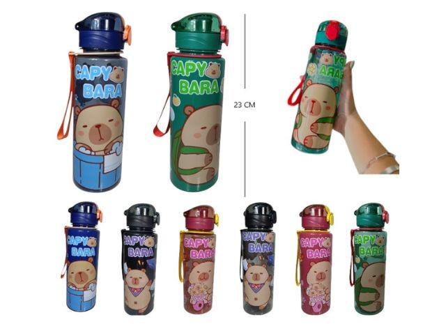 &u+ BOTELLA PLASTICO PORTATIL JUGUERA 70ML CAPIBARA